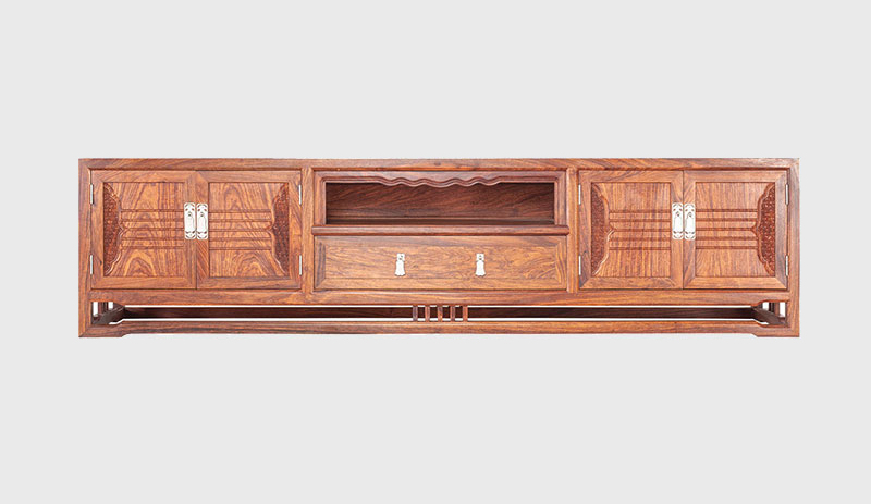 玉林刺猬紫檀电视柜低柜现代中式全实木电视柜客厅高低柜